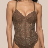 Jean Bodysuit (Dark Brown)