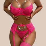 Christine Lingerie Set (Rose)