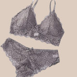 Nikki Lingerie Set (Gray)