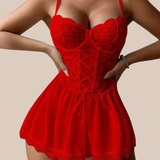 Donita Bra Set (Red)