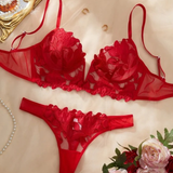Valentina Bra Set (Red)