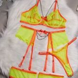 Christine Lingerie Set (Yellow)