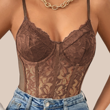 Jean Bodysuit (Dark Brown)