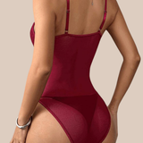 Jean Bodysuit (Wine Red)