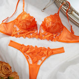 Valentina Bra Set (Orange)